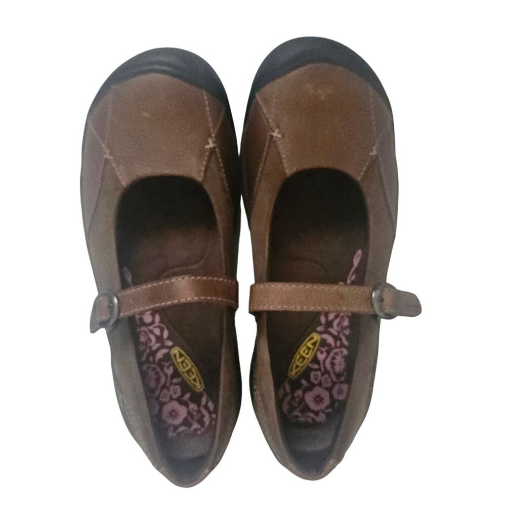 Keen Presidio Comfort Hiking Mary Jane Shoes Brown/Black Women's Size US 8.5 - Picture 2 of 9